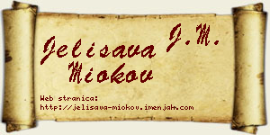 Jelisava Miokov vizit kartica